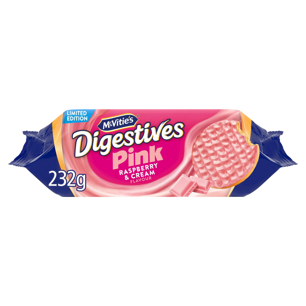 McVities Pink Digestives Raspberry & Cream 232g