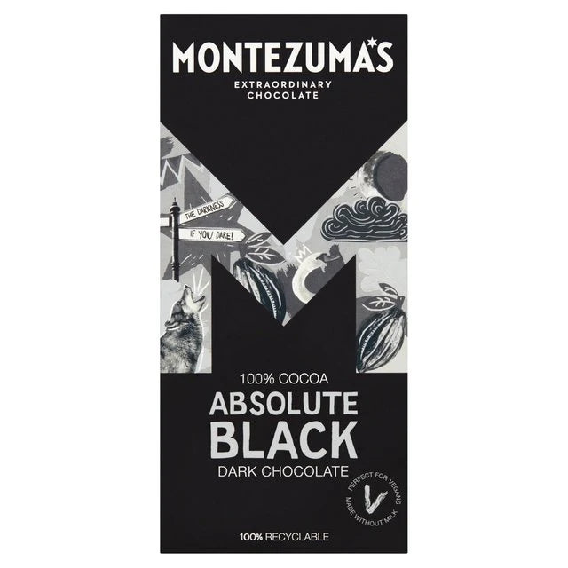 Montezuma Absolute Black 100% Cocoa 90g