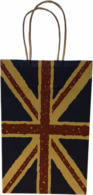 Union Jack Paper Gift Bag 6.6”x10”x3”