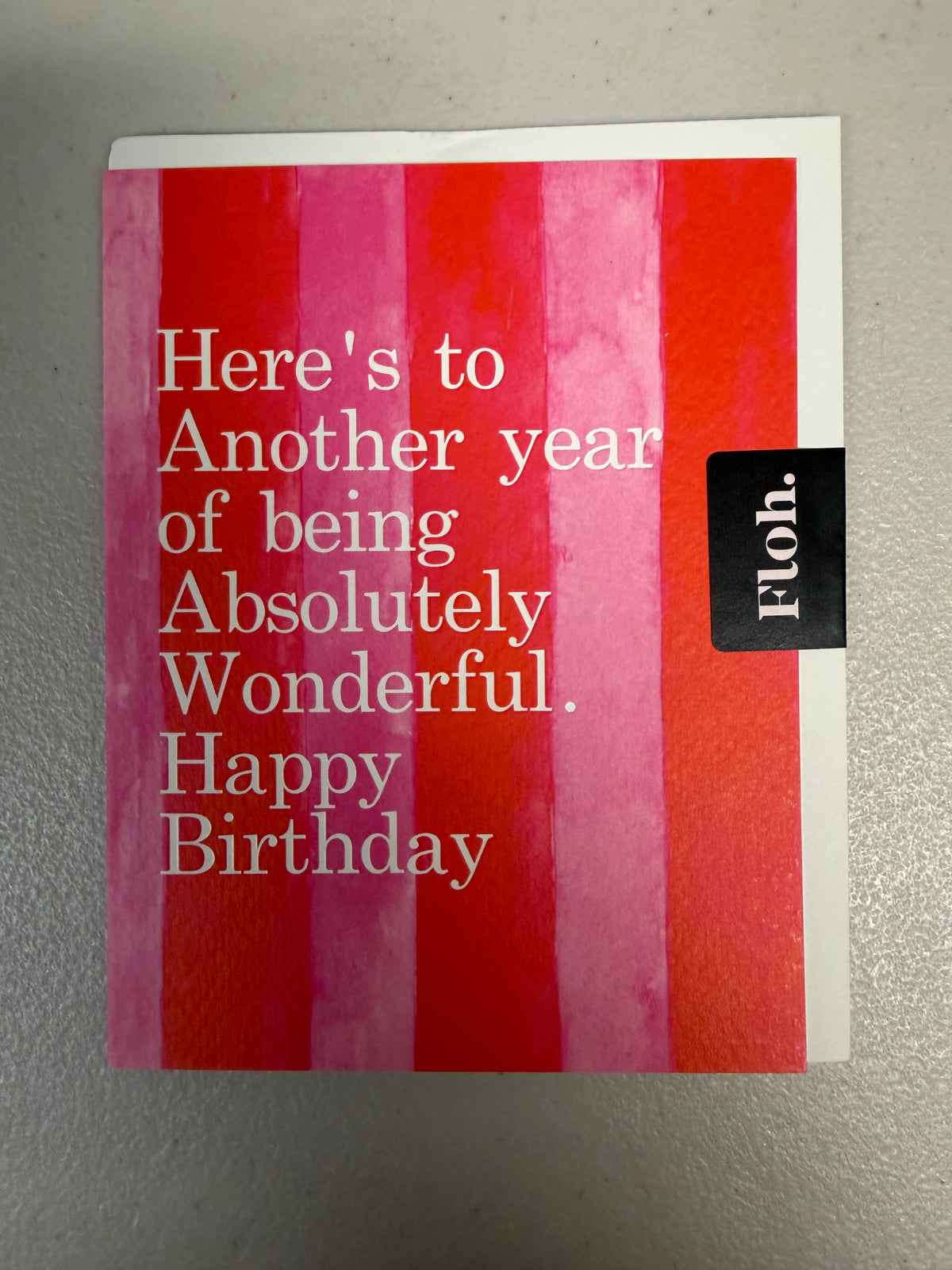 Here's to Another Year of Being Wonderful Birthday Card