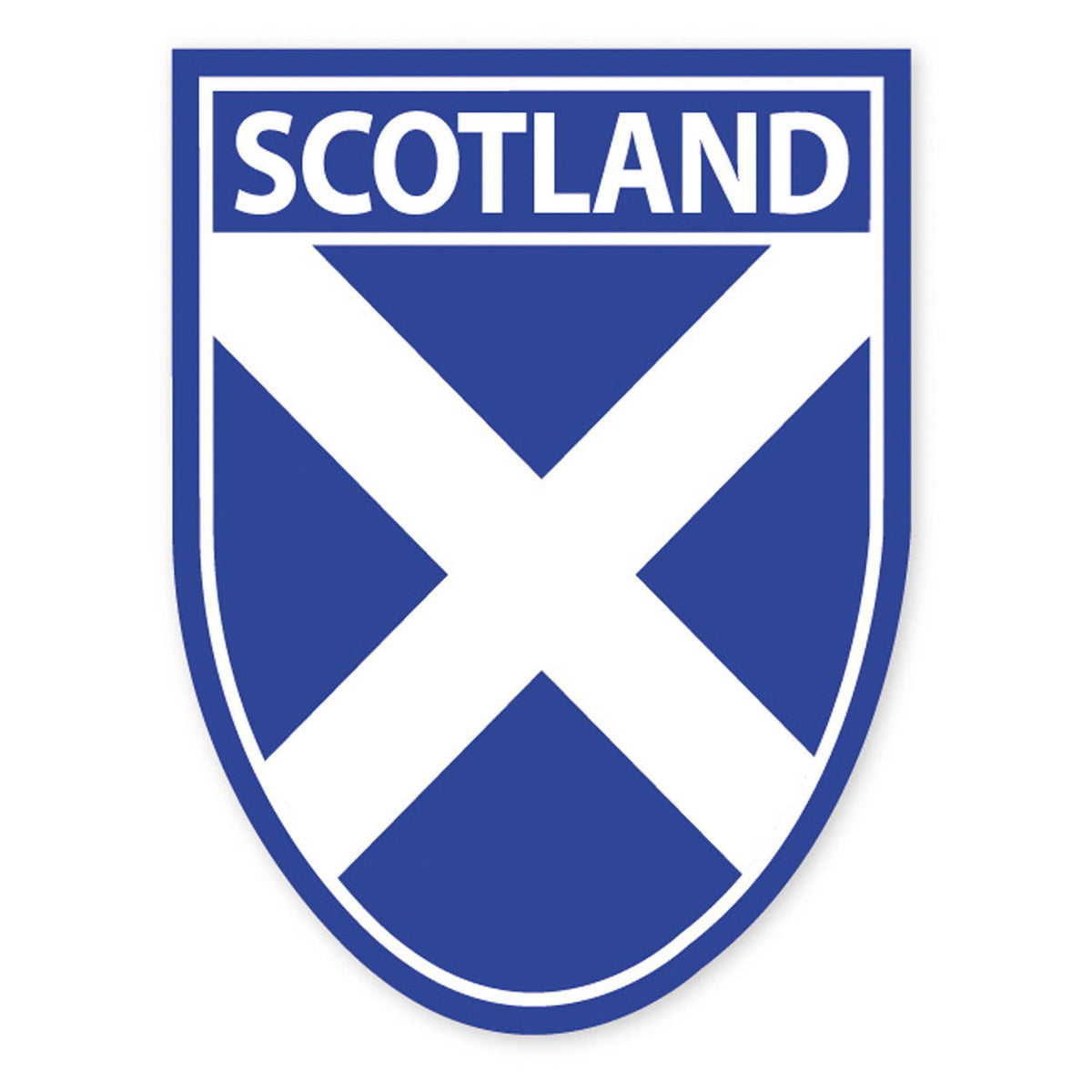 Scotland Saltire Shield Sticker