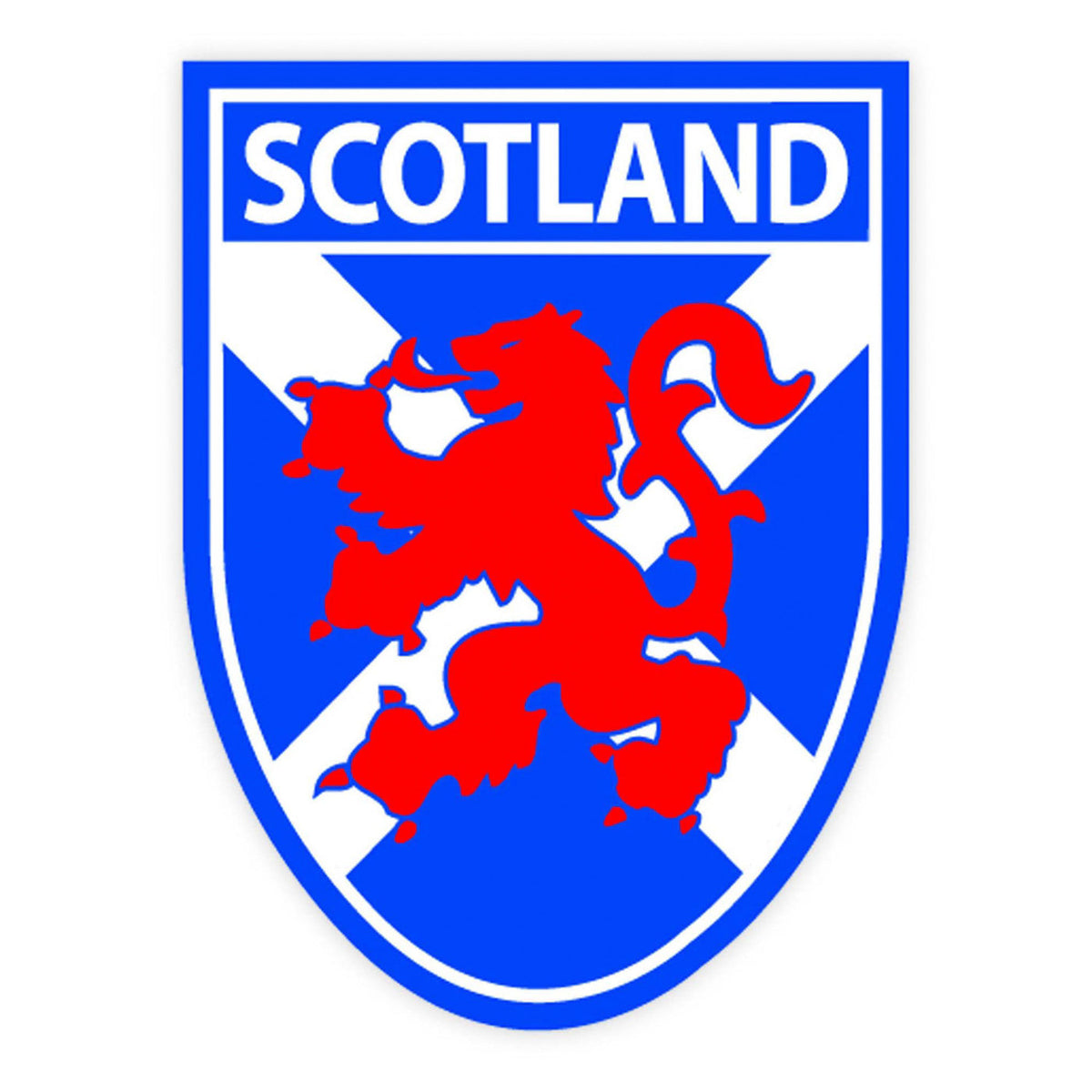 Scotland Saltire and Rampant Lion Sticker