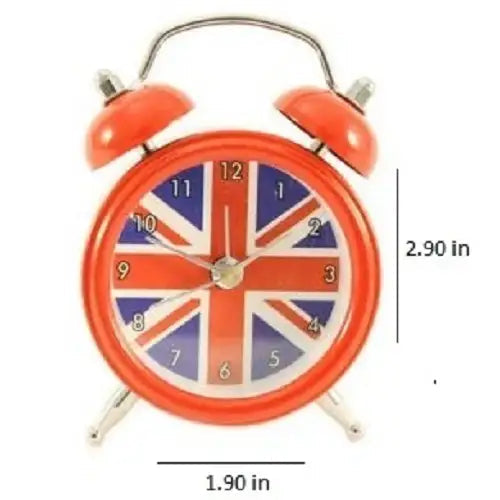 Union Jack Alarm Clock Classic Travel - 1.9” x 2.9”