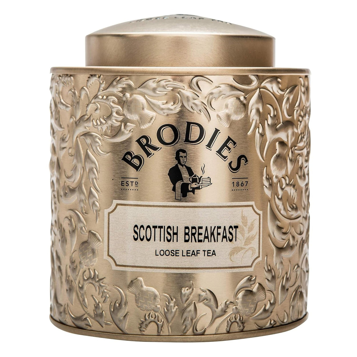 Brodies Scottish Breakfast Loose Leaf Tea Tin 125g