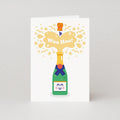 Woo Hoo champagne bottle congratulations cards