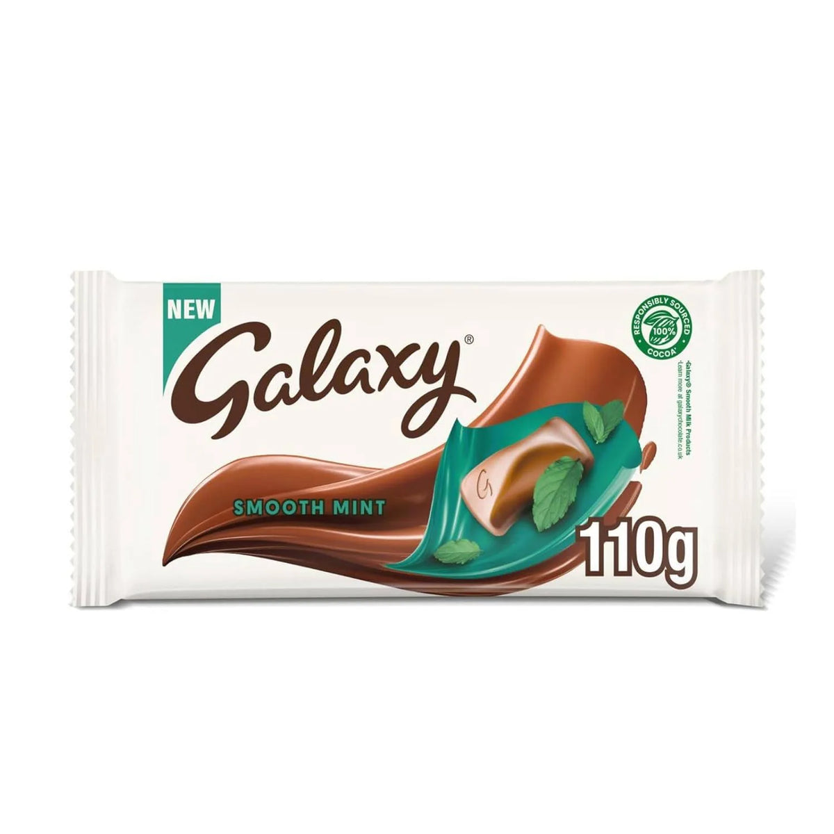 Galaxy Smooth Mint Chocolate Bar 110g