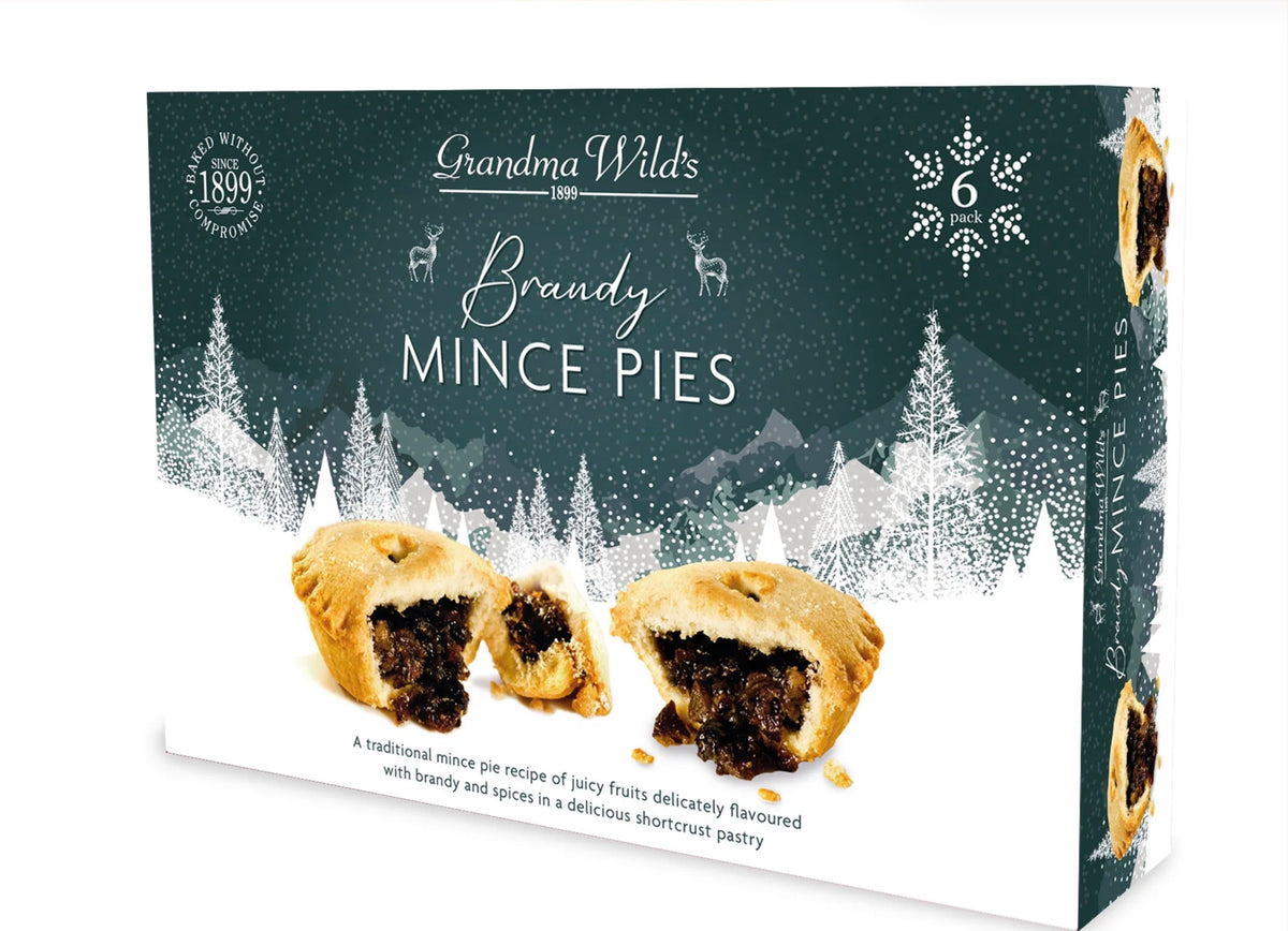 Grandma Wild Brandy Mince Pies 6 pack 348g
