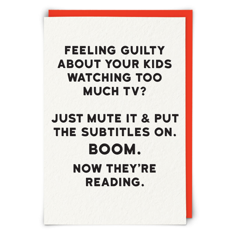 Too Much Tv Subtitles On Card