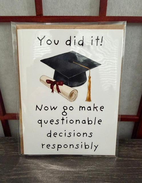 You did it! Grad Card