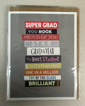Stack of Books Grad Card