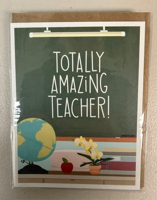 Totally Amazing Teacher Thank You Card