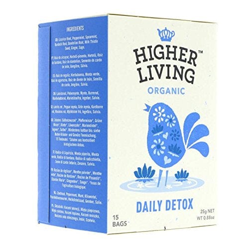 Higher Living Organic Daily Detox 15 Bags