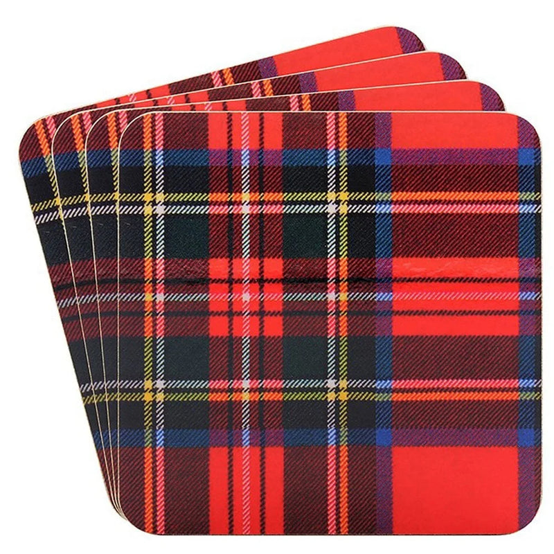 Lesser & Pavey Tartan Coasters 4pk