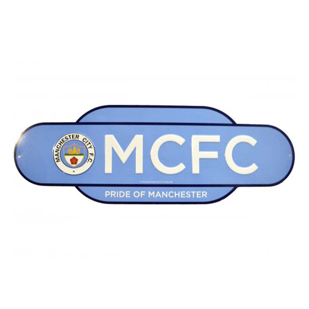 Manchester City Retro Street Sign