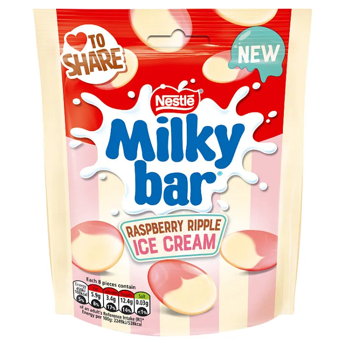 Nestle Milkybar Buttons Raspberry Pouch 86g