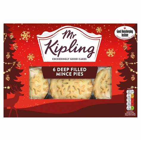 Mr. Kipling Deep Filled Mince Pies 6 Pack