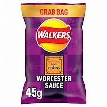 Walkers L&P Worcester Sauce Crisps 45g