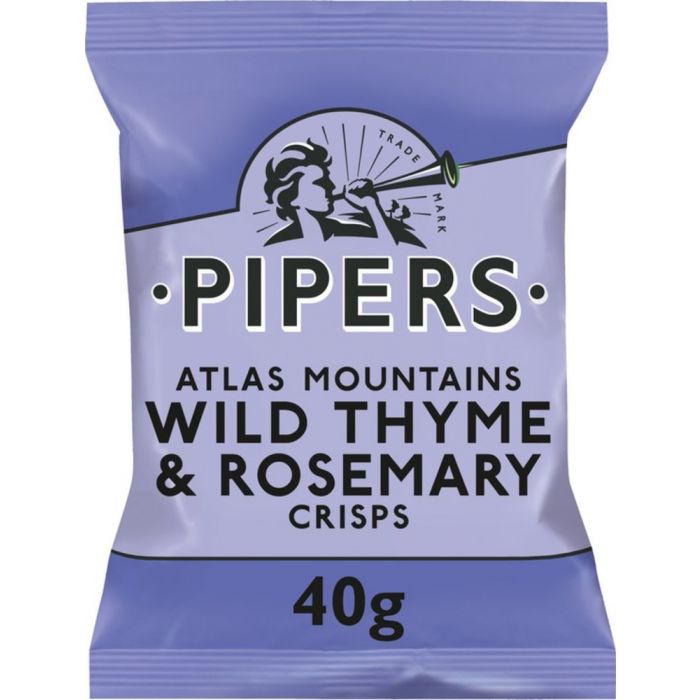 Pipers Wild Thyme & Rosemary Crisps 40g