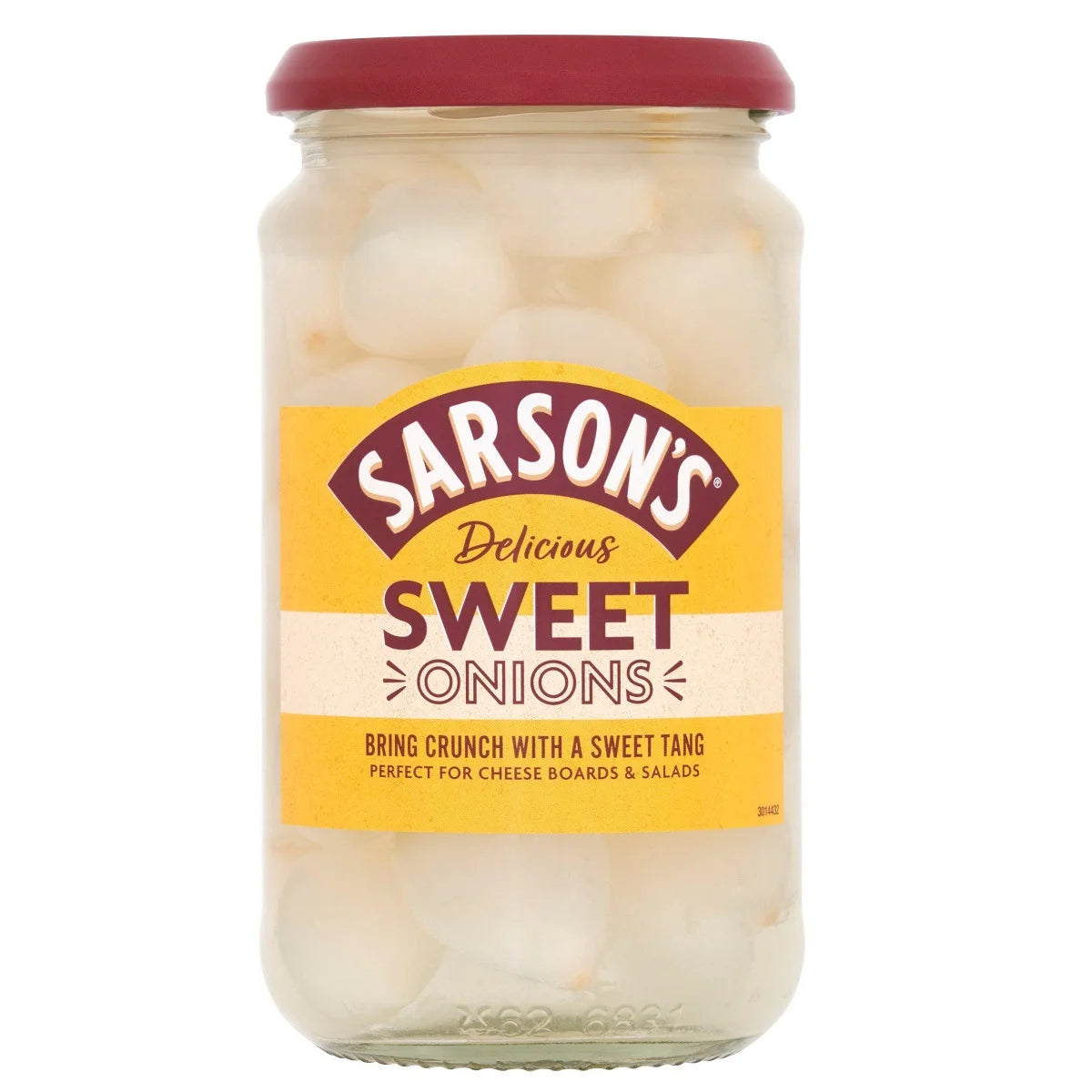 Sarsons Sweet & Mild Silverskin Onions 460g