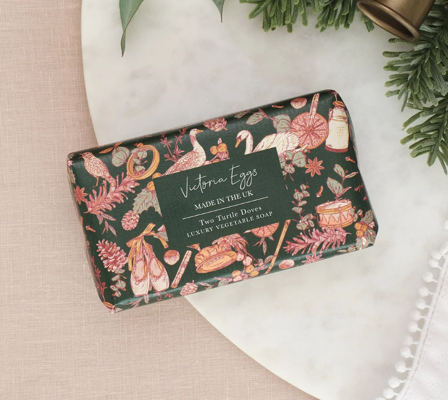 Victoria Eggs -  Two Turtle Doves Soap: Winter Flowers