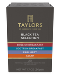Taylors of Harrogate Black Tea Selection Pack - 20 Individually Wrapped Tea Bags