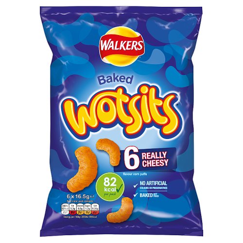 Walkers Wotsits Cheese 6pk 6x16.5g