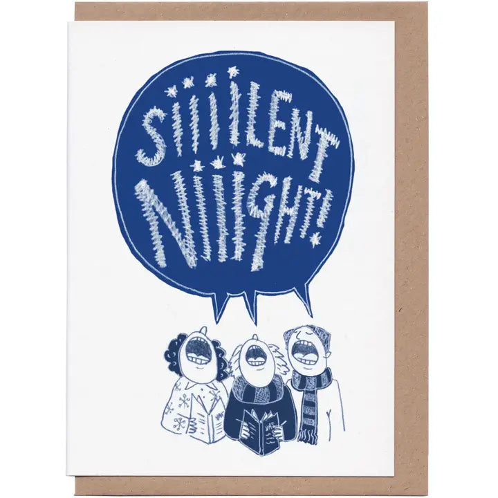 Siiiilent Night Christmas Card