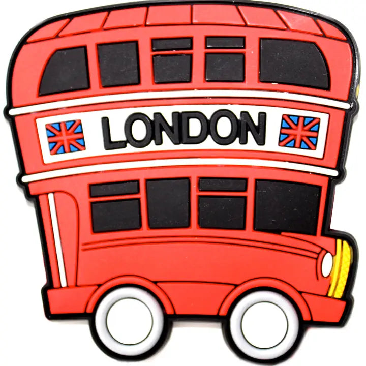 London Red Bus Magnet