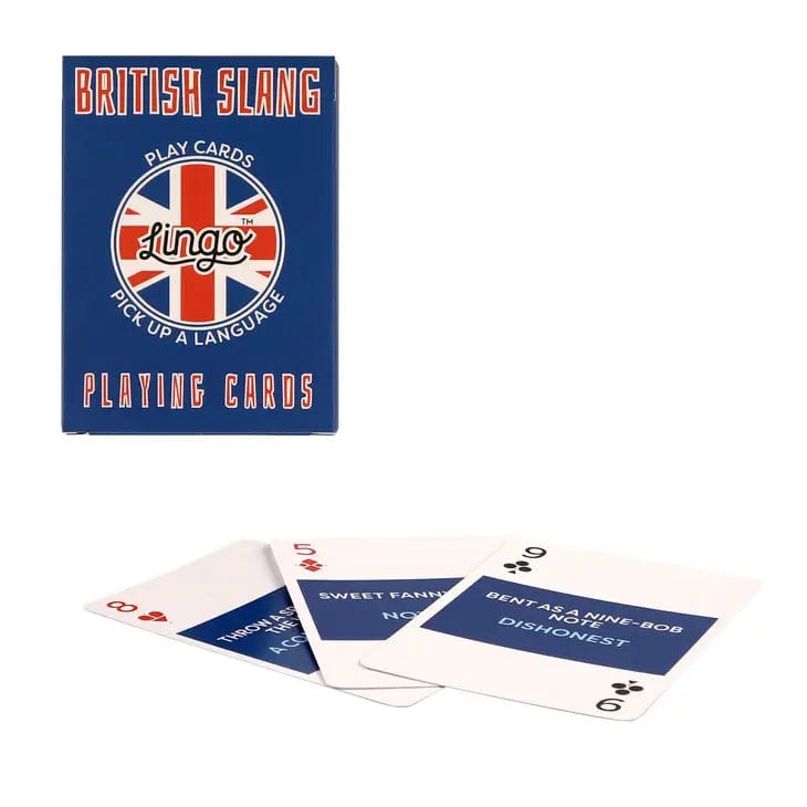 British Slang Travel Playing Cards