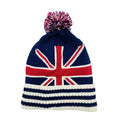 Union Jack Knit Pom Beanie