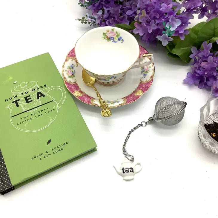 Tea Ball Infuser - White Teapot
