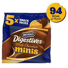 McVities Mini Chocolate Digestives 5 x 19g