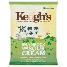 Keoghs Shamrock & Sour Cream Crisps 40g