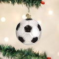 Football Vintage Glass Handmade Christmas Ornament