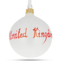 United Kingdom Coat of Arms Glass Ornament