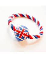 British Rope Ball Ring Dog Toy