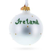 Flag of Ireland Glass Ornament