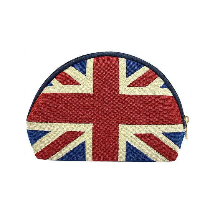 Signare Tapestry Union Jack Fabric Cosmetic Bag