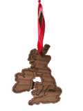 British Isles Walnut Ornament