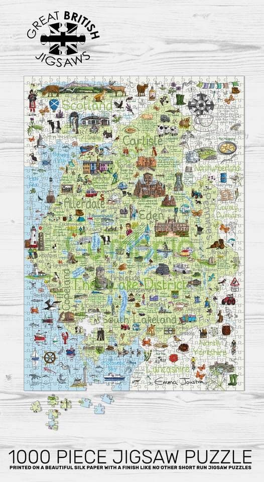 Cumbria and The Lake District 1000pc Puzzle