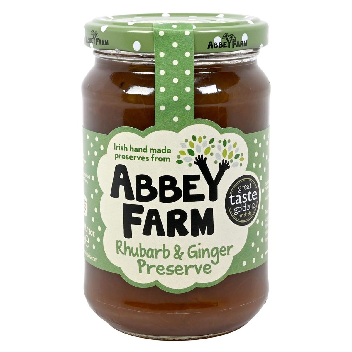 Abbey Farm Irish Rhubarb & Ginger 350g