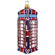 Union Jack British Phone Booth Ornament - Joy to the World Collection