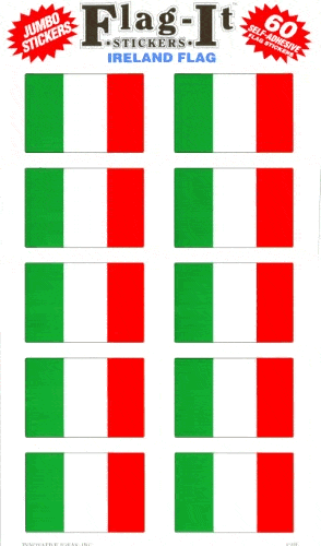 Ireland Flag 50 Stickers -2581