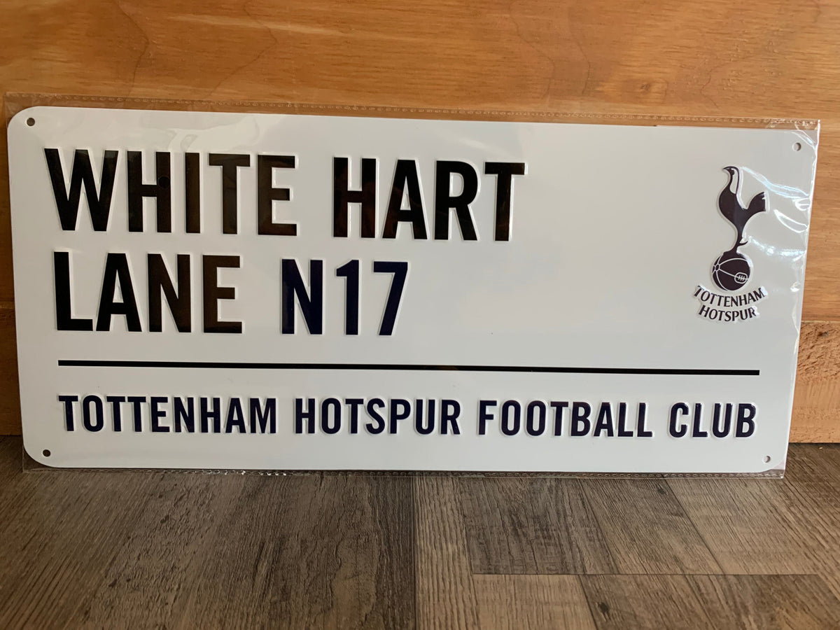 Tottenham Street Sign - White