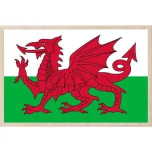 Welsh Dragon Wooden Postcard