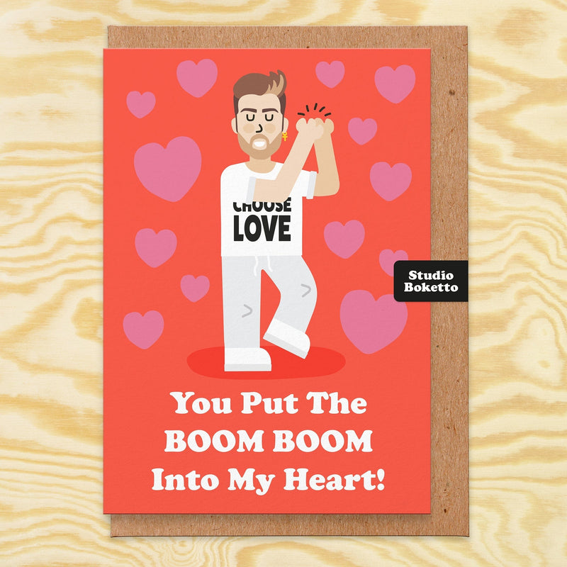 Valentines Card Boom Boom