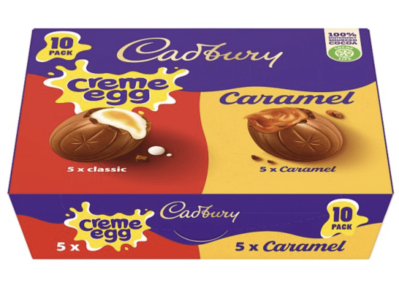 Cadbury Mixed Creme and Caramel Eggs 10 Pack 400g