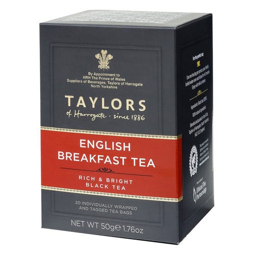 Taylors of Harrogate English Breakfast - 20 Individually Wrapped Tea Bags