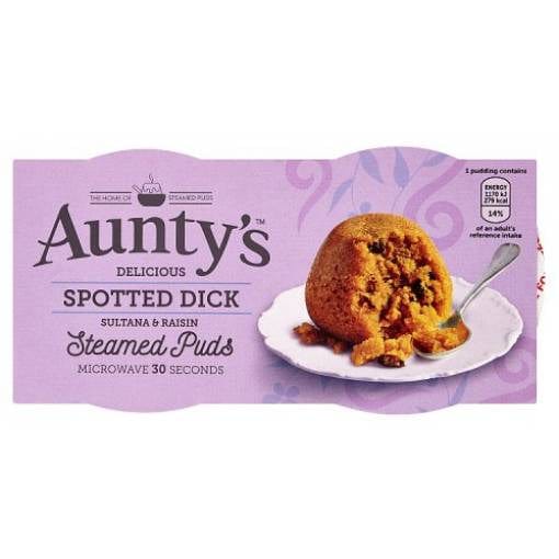 Auntys Spotted Dick Pudding 2x95g