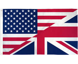 USA UK Friendship Flag 3x5